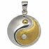 Pendentif Ying Yang argent 925 bicolore