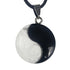 Pendentif Ying et Yang howlite/onyx