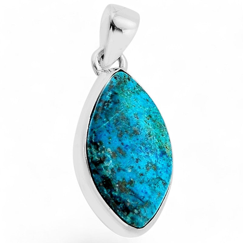 Pendentif Chrysocolle Pérou AA argent 925