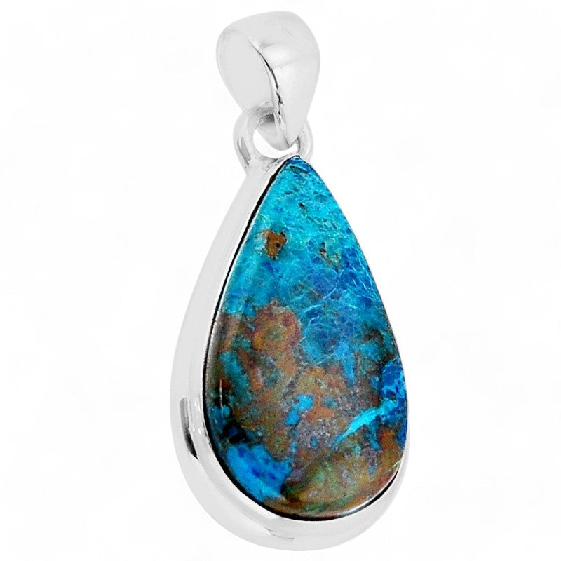 Pendentif Chrysocolle Pérou AA argent 925