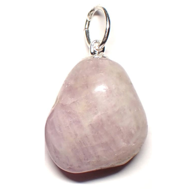 Kunzite pendant Brazil with rolled stone 925 silver loop