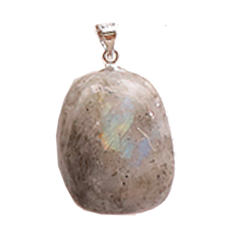 Pendentif labradorite Madagascar A (pierre roulée)