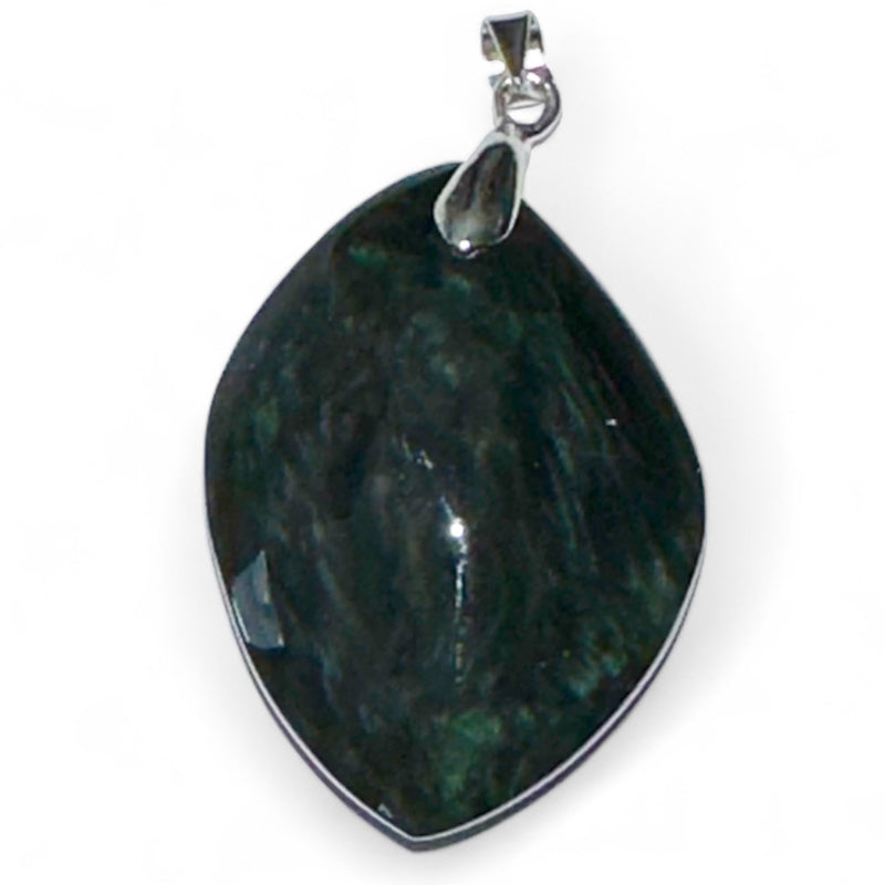 Pendentif obsidienne mentogotchol Mexique AA+ acier inoxydable