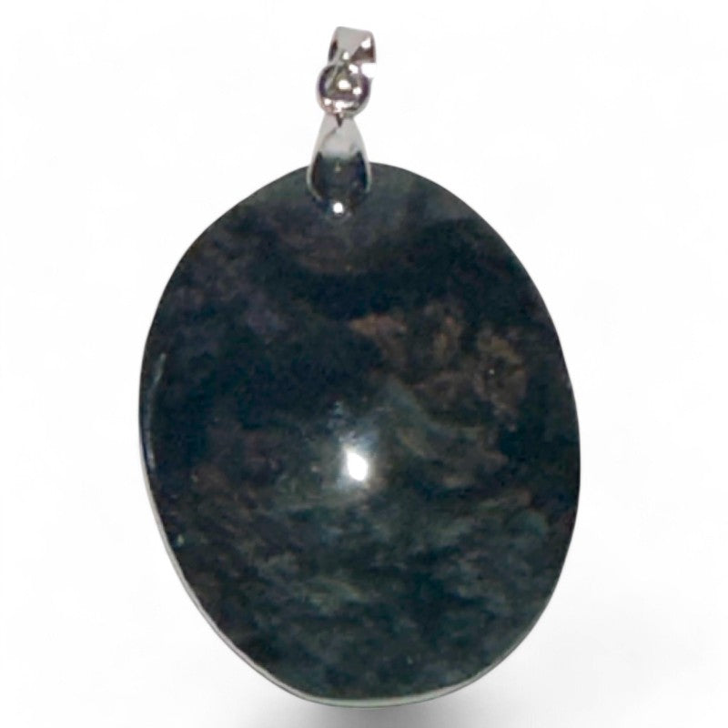 Pendentif obsidienne mentogotchol Mexique AA+ acier inoxydable