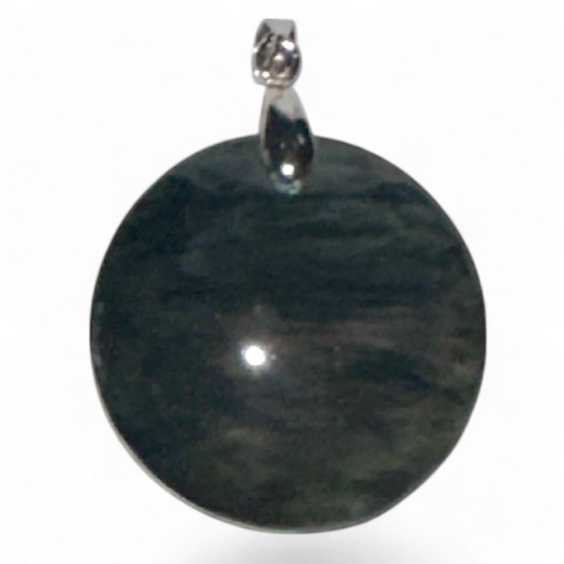 Pendentif obsidienne mentogotchol Mexique AA+ acier inoxydable