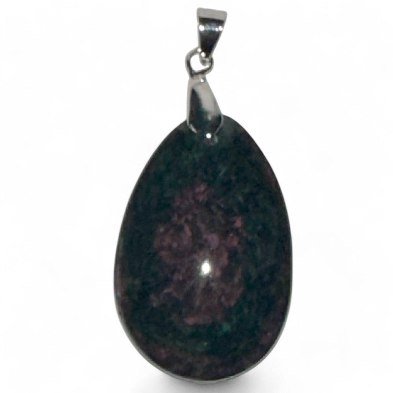 Pendentif obsidienne mentogotchol Mexique AA+ acier inoxydable