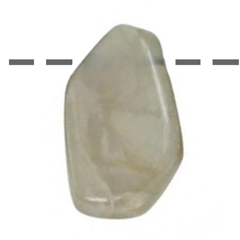 Moonstone pendant India A (holed stone) + cord