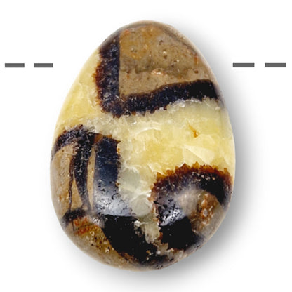 Colgante septaria de Madagascar A (piedra agujereada) + cordón