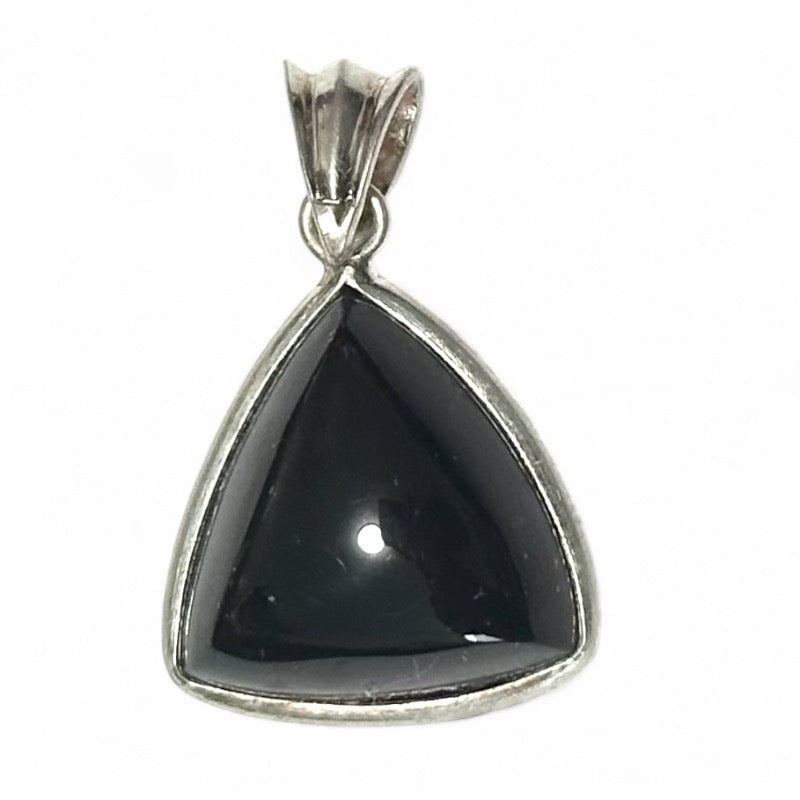 925 silver black tourmaline pendant