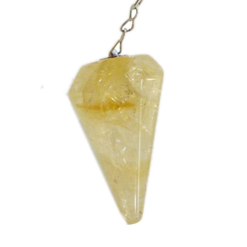 Pendule citrine chauffée Brésil A (3-4cm)