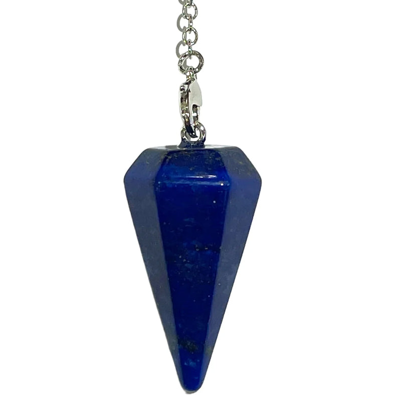 Pendule lapis lazuli hexagonal Afghanistan A