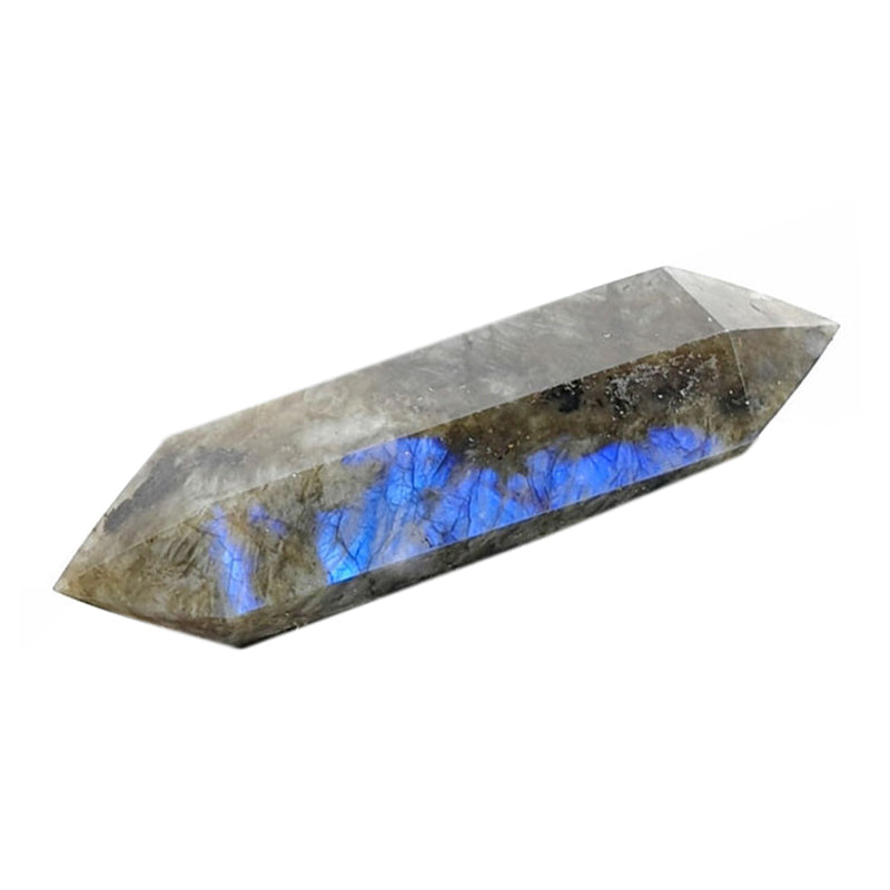 Pointe biterminée labradorite Madagascar AB