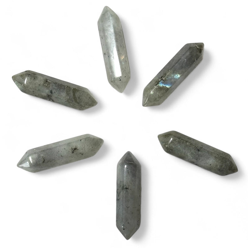 Madagascar AB labradorite double-terminated point