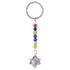 Porte clefs 7 chakras Merkaba Améthyste