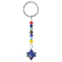 Porte clefs 7 chakras Merkaba Lapis lazuli