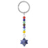 Porte clefs 7 chakras Merkaba Sodalite