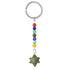 Porte clefs 7 chakras Merkaba Unakite