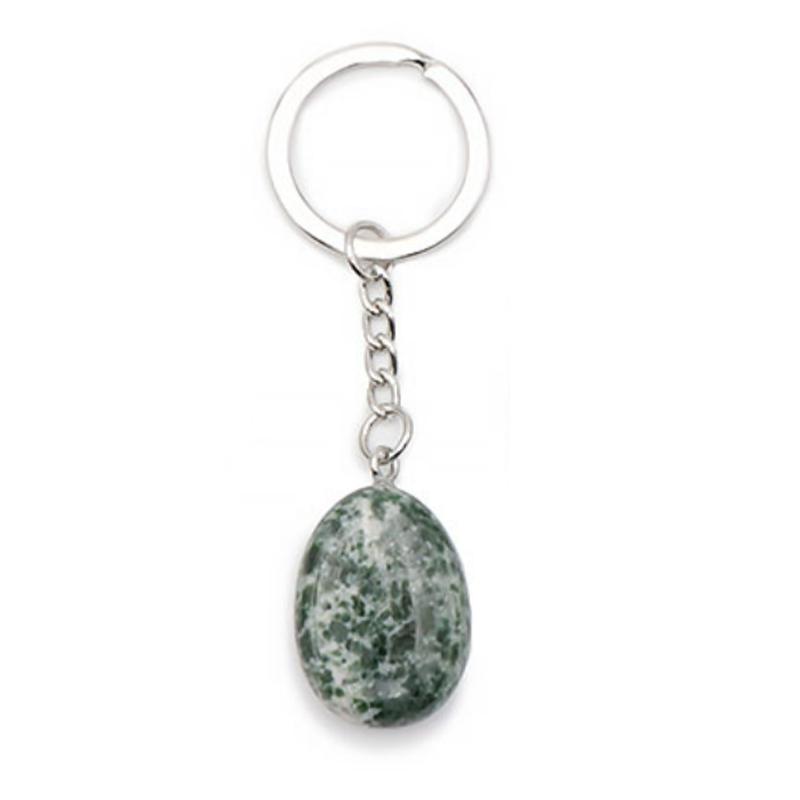 Porte clefs agate arbre Brésil A pierre roulée