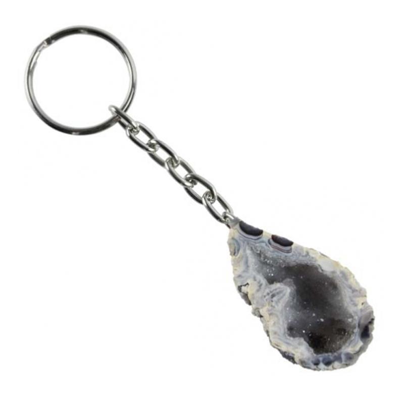 Porte clefs agate géodinos 