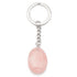 Porte clefs quartz rose Brésil A pierre roulée