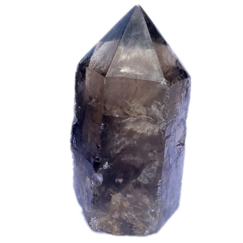 Prisme de quartz fumé Brésil - 781g 