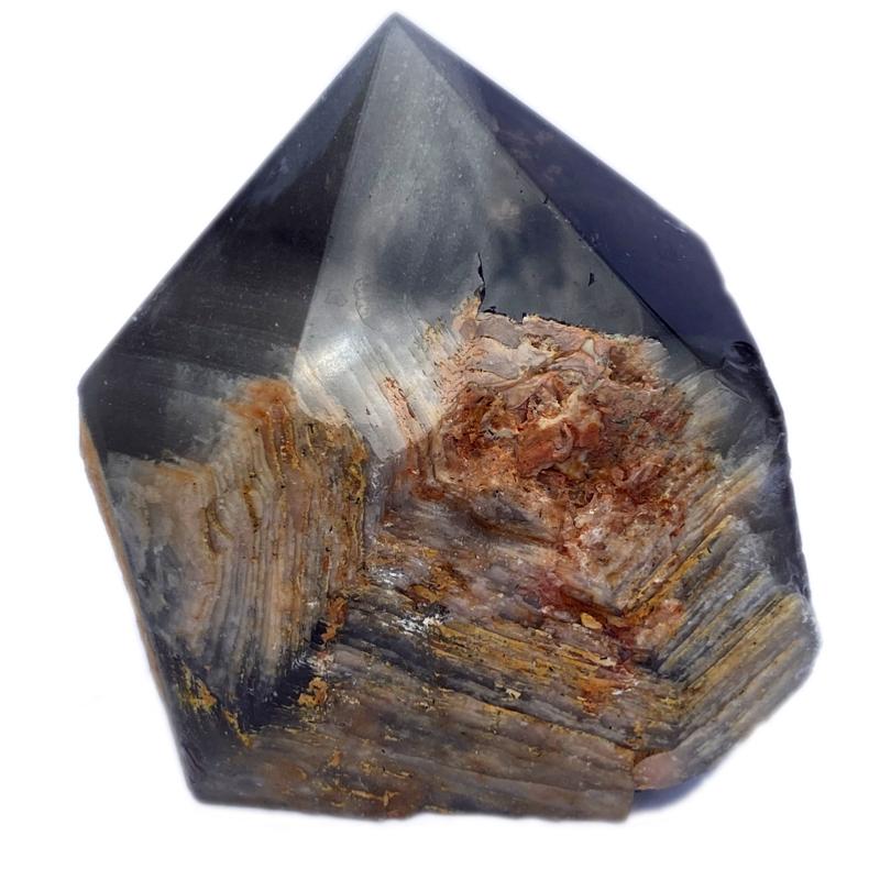 Prisme de quartz fumé Brésil - 660g 