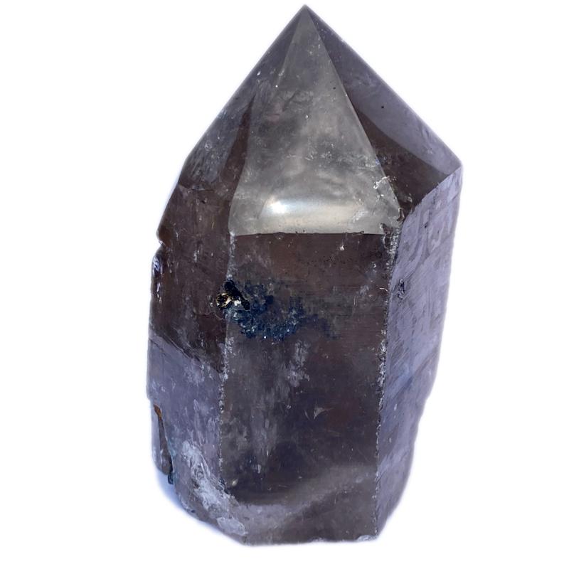 Prisme de quartz fumé Brésil - 597g 