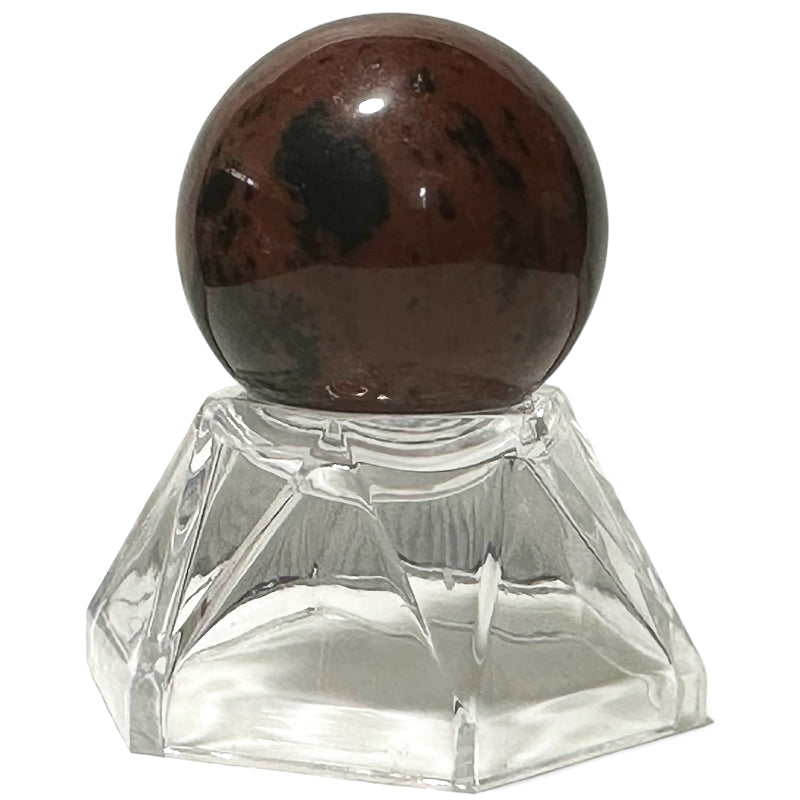 Esfera de obsidiana caoba de México - 30mm