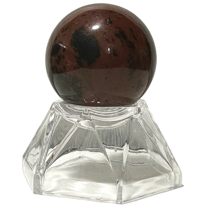 Esfera de obsidiana caoba de México - 30mm