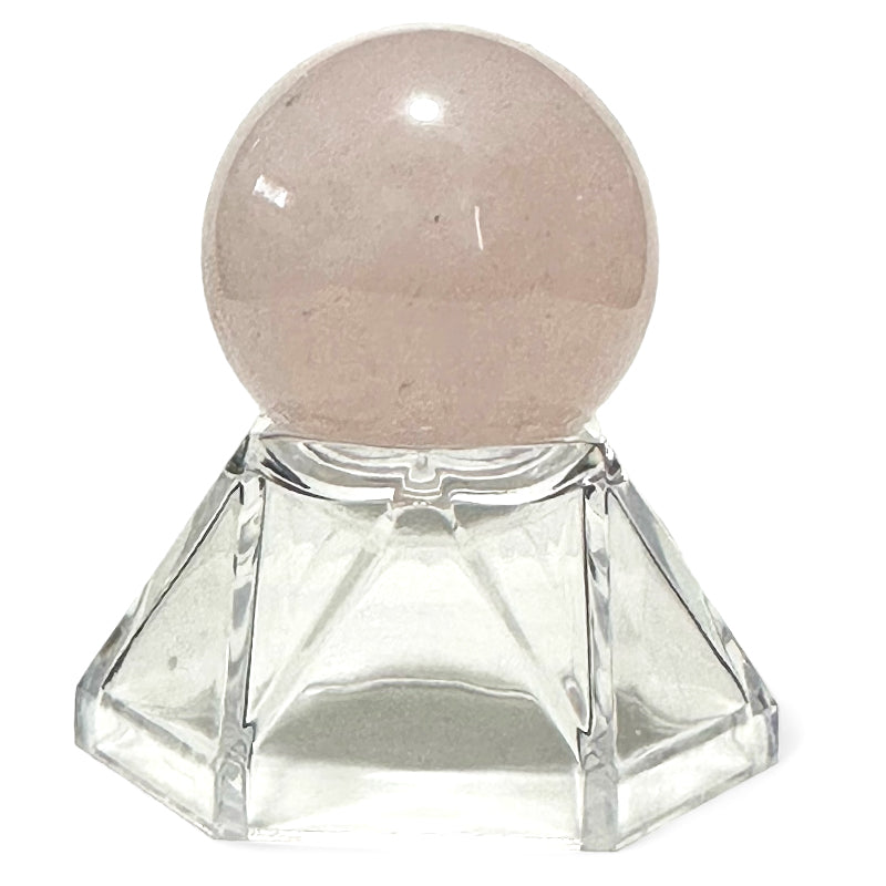 Brazil rose quartz sphere A - 30mm