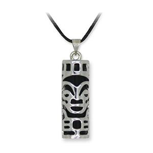 Pendentif Tiki onyx noir (Amour)