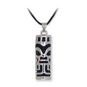 Pendentif Tiki onyx noir (Protection)