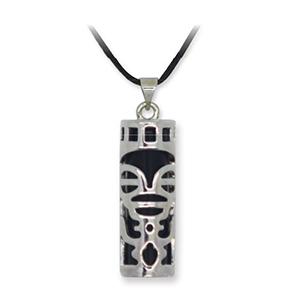 Pendentif Tiki onyx noir (Tendresse)