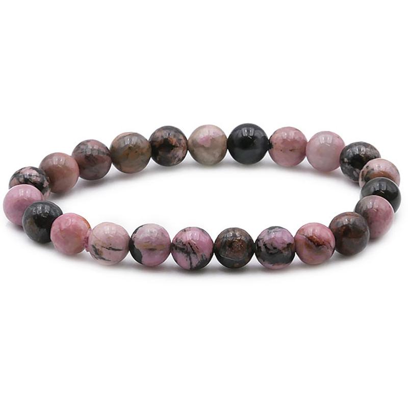 Bracelet rhodonite Madagascar AB (boules 7-8mm)