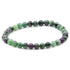 Bracelet rubis sur zoisite Tanzanie A (boules 5-6mm)