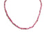 Collier tourmaline rose Brésil A (rubelite grains 5mm) - 43cm-45cm