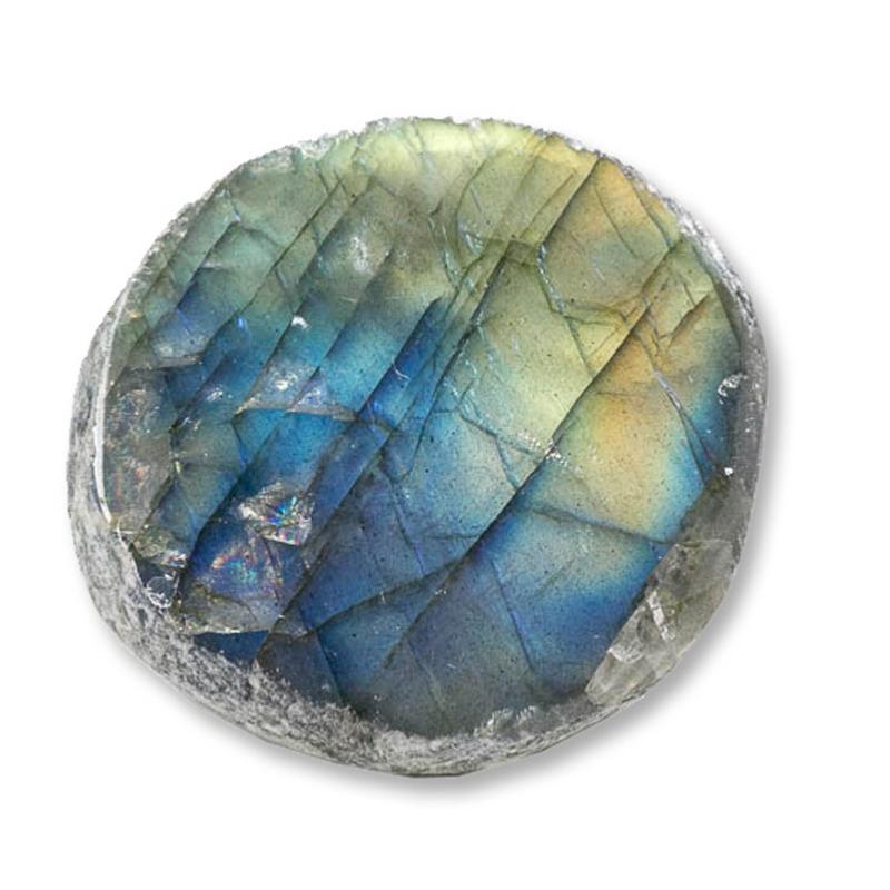 Labradorite Emma Egg polie sur une face