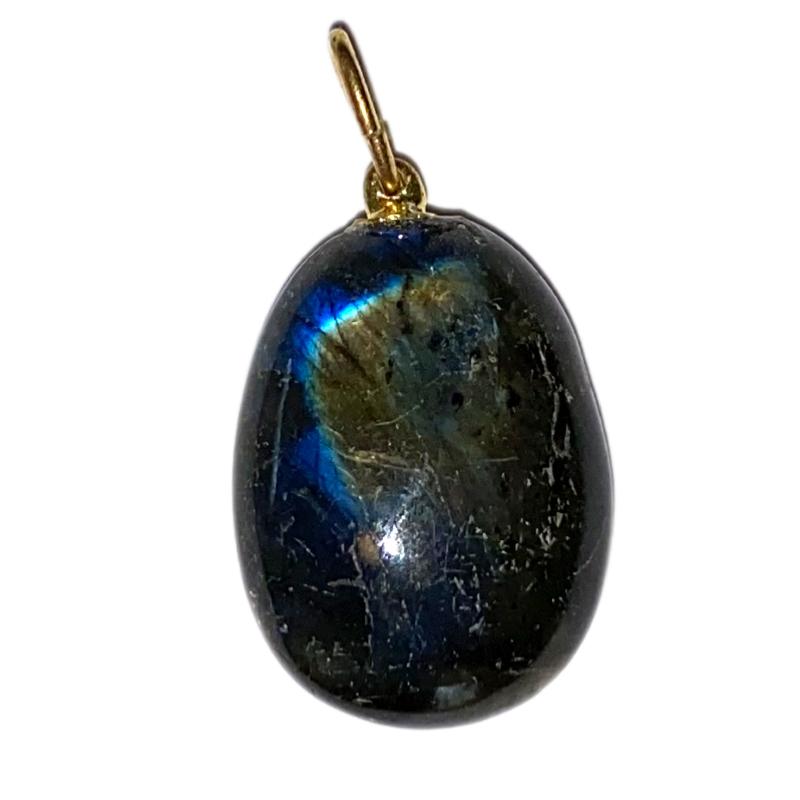 Pendentif labradorite (pierre roulée)