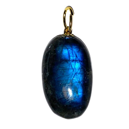 Pendentif labradorite (pierre roulée)